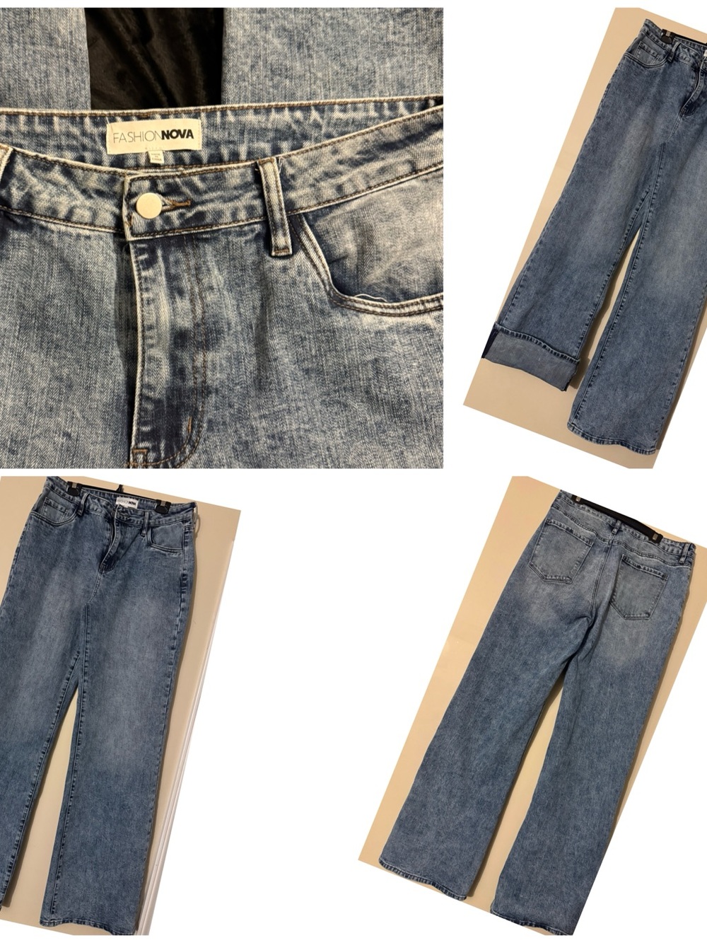 Fashion Nova Light Blue Boyfriend Jeans